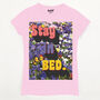 Stay In Bed Women's Slogan T Shirt, thumbnail 3 of 3