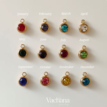 Ohm With Rhinestone Pendant Necklace, 4 of 6