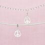 Sterling Silver Peace Charm, thumbnail 1 of 7