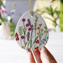 Set Of Three Ceramic Wildflower Easter Decorations, thumbnail 4 of 8