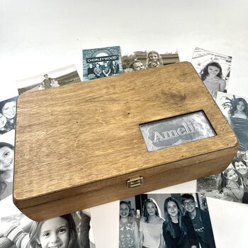 Personalised Wooden Name Memory Box, 10 of 12