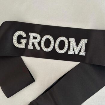 Bride Hen Party Pearl Personalised Sash, 5 of 5
