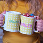Personalised Gingham Easter Mug With Chocolate Eggs, thumbnail 1 of 1