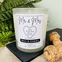 Personalised Couples Just Tied The Knot Wedding Candle, thumbnail 4 of 11