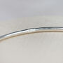 Sterling Silver Textured Moon Charm Bangle, thumbnail 2 of 3