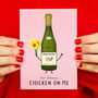 Chicken Wine Mother's Day Card, thumbnail 1 of 3