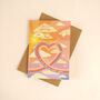 A Journey For Two Illustrated Valentines Greetings Card, thumbnail 2 of 6