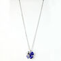 Colourful Crystal Four Leaf Clover Pendant Necklace, thumbnail 5 of 8