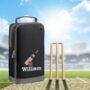 Personalised Embroidered Cricket Shoe Bag With Embroidered Name And Motif, thumbnail 7 of 10