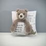 Personalised Child's Cushion With Teddy Bear, thumbnail 3 of 7