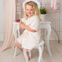 Personalised Flower Girl Diamante Dressing Gown, thumbnail 4 of 4