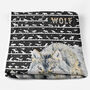 Wolf Fleece Blanket, thumbnail 3 of 6