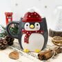 Christmas Penguin Snack Mug With Gift Box, thumbnail 1 of 6
