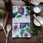 Floral Figs Tea Towel, thumbnail 1 of 3