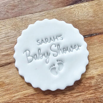 Personalised Baby Shower Icing Embosser For Cakes, 3 of 5