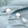 Cute Jellyfish Stud Earrings In Sterling Silver, thumbnail 1 of 11