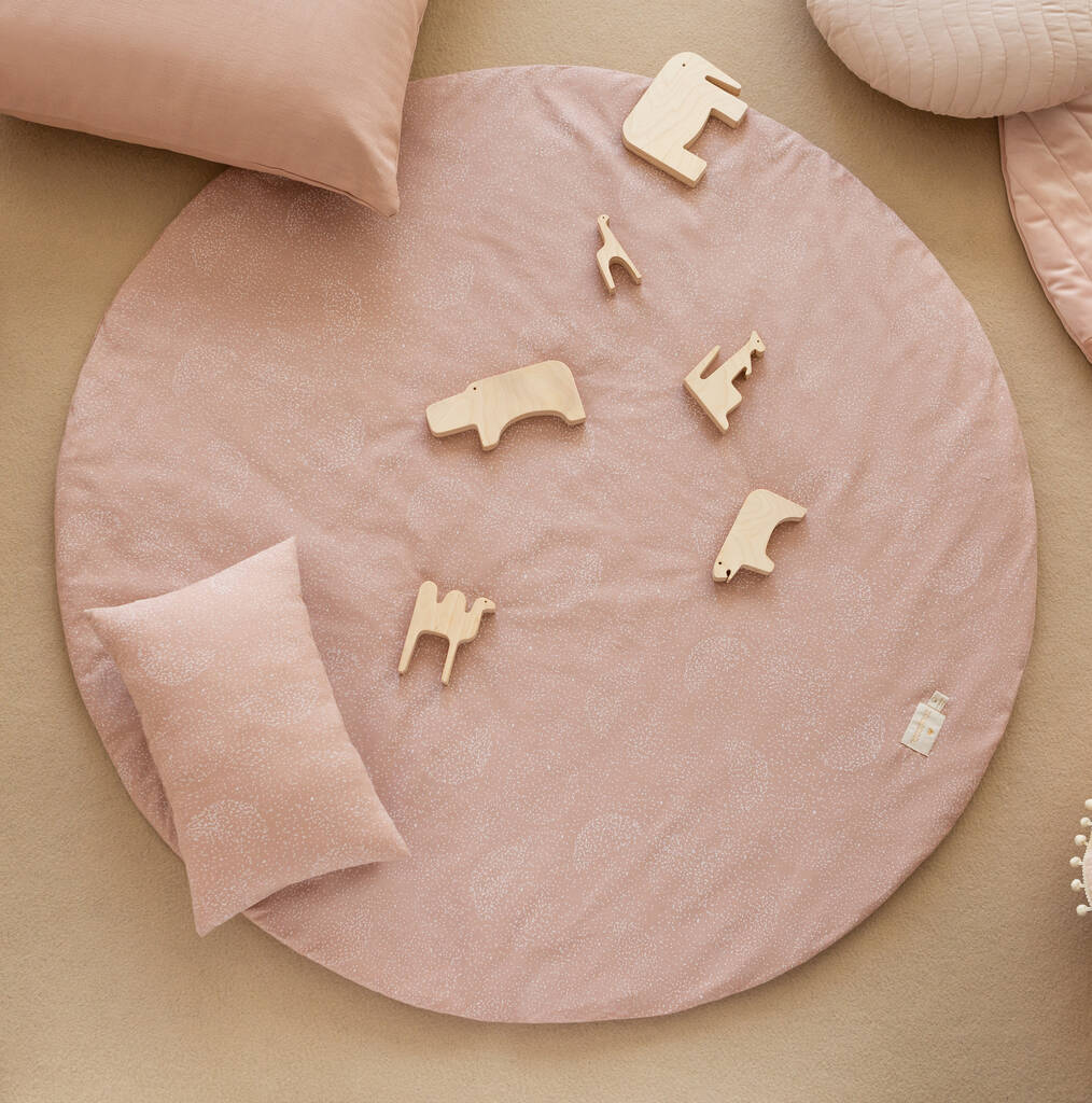 Image of Misty Pink Organic Cotton Playmat