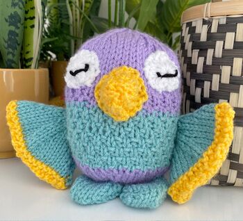 Cheeky Blue Bird Knitting Pattern, 2 of 2