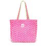 Quilted Tote Bag | Neon Pink, thumbnail 1 of 3