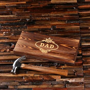 Personalised Hammer Wooden Box Engraved, 5 of 12