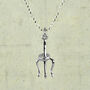 Cheeky Angel Sterling Silver Necklace, thumbnail 2 of 3