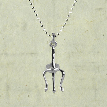 Cheeky Angel Sterling Silver Necklace, 2 of 3