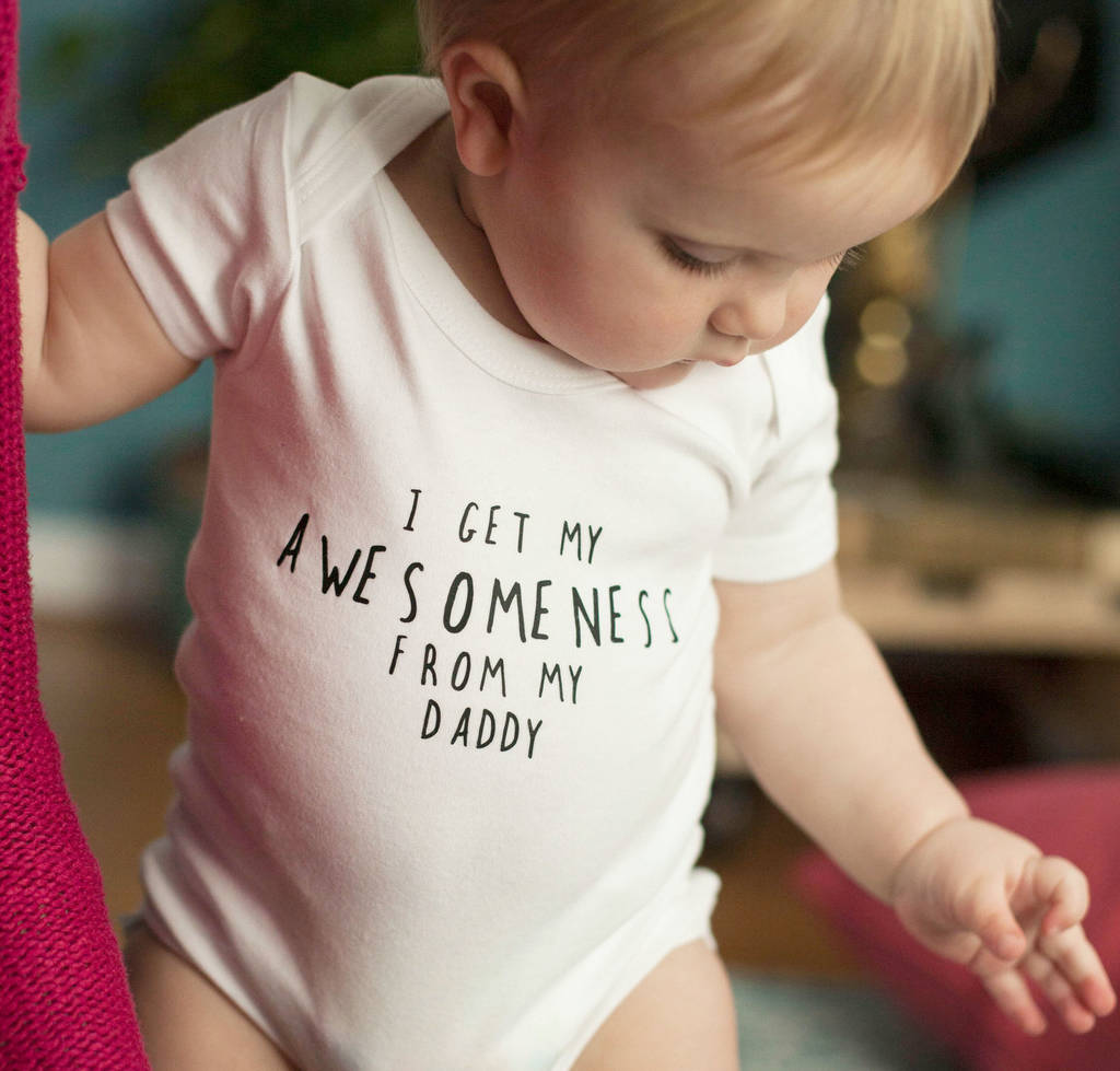 I Get It From… Personalised Father's Day Babygrow, 1 of 8