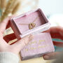 Personalised Engraved Pink Velvet Bracelet Box, thumbnail 3 of 8