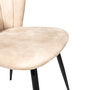 Bourne Moleskin Oyster Cream Set Of Two Dining Chairs, thumbnail 5 of 6