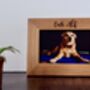 Personalised Engraved Solid Oak Photo Frame, thumbnail 2 of 4