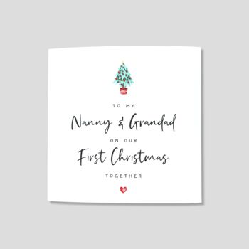 1st Christmas Card Nanny And Grandad, 4 of 4