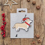 Corgi Dog Christmas Tree Decoration Personalisation Available, thumbnail 2 of 4