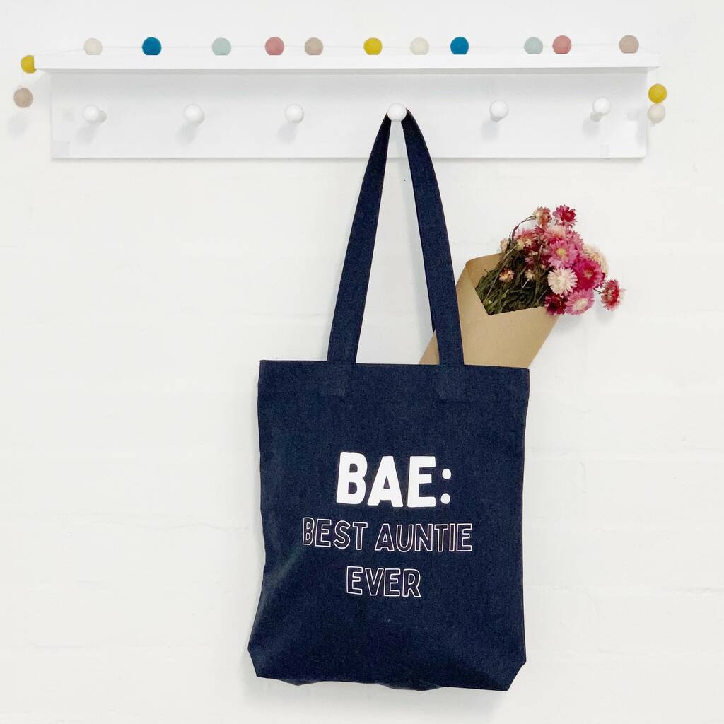 Bae Best Auntie Ever Tote Bag, 1 of 2