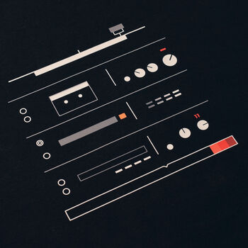 Hifi Music Tech Black T Shirt, 2 of 7