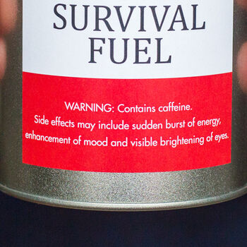 Novelty 'Emergency' Personalised Coffee Gift In Tin, 4 of 7