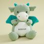 Personalised Green Knitted Dragon Soft Toy, thumbnail 1 of 4