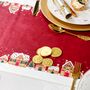 Christmas Table Runner Red Gingerbread, thumbnail 7 of 8
