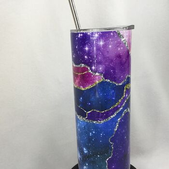Galaxy Printed Personalised Tumbler With Name, 4 of 5