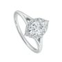 Mischa White Gold Lab Grown Diamond Engagement Ring, thumbnail 2 of 5