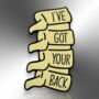 I've Got Your Back Spine Vertebrae Enamel Pin Badge, Medical Gifts For Physiotherapist, Chiropractor, Orthopaedic, thumbnail 4 of 9