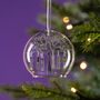 Personalised Wedding Family Tree Dome Bauble, thumbnail 2 of 3
