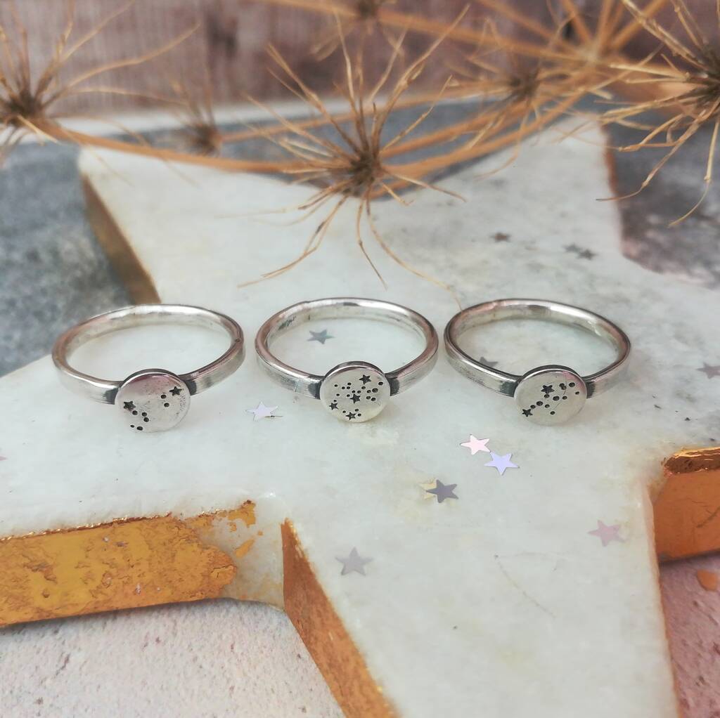 Personalised Zodiac Constellation Ring