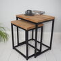 Set Of Two Nesting Tables Industrial, thumbnail 2 of 5