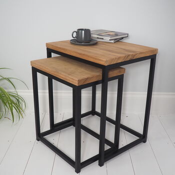 Set Of Two Nesting Tables Industrial, 2 of 5