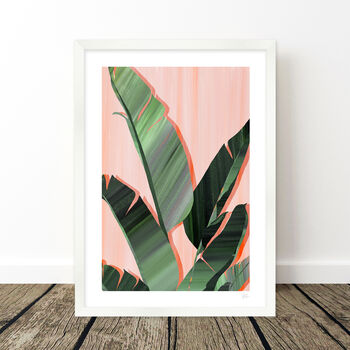 Tropical Leaf Prints Set Of Three, 7 of 10