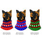 Personalised Party Cat Christmas Tree Decoration, thumbnail 3 of 12