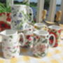 Set Of Six Cream Jugs In Assorted Floral Designs, thumbnail 9 of 10