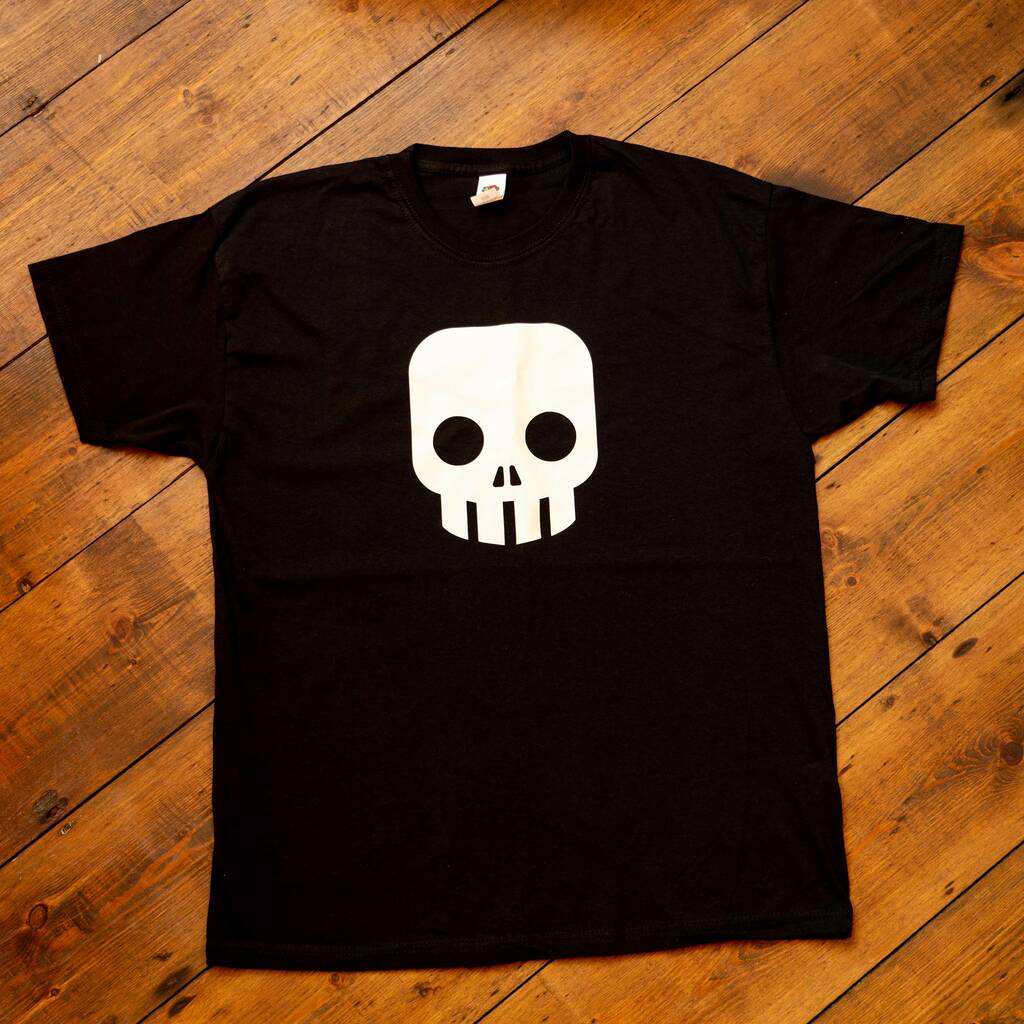 Glow In The Dark Skull T Shirt By Meenymineymo