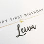 Personalised Foiled Christening Card, thumbnail 3 of 4