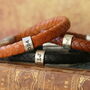 Personalised Classic Silver And Leather Bracelet, thumbnail 1 of 12